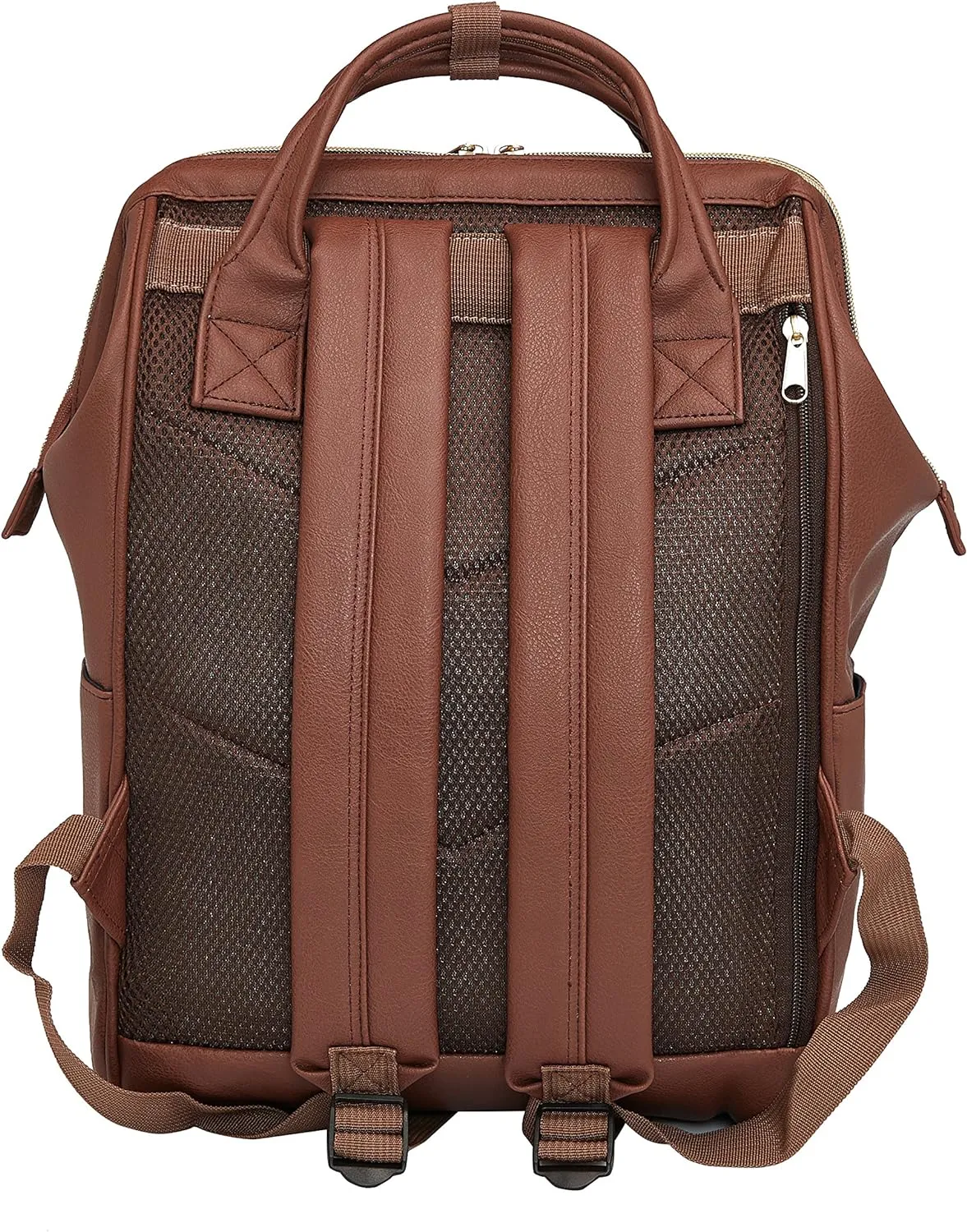 Kah&Kee Leather Backpack for Women and Men 15-inch Laptop Bag | Teacher Professional, Diaper Bag Backpack, Ideal for Work, School, Nurse, College & Travel (Brown, Medium)