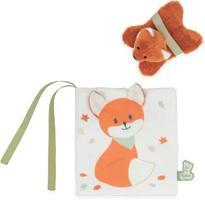 KALOO - K224012 Imagery Book - Forest Animals   Mini Soft Toy - Visual Discovery Book - Multi-Coloured - 14 cm - From Birth
