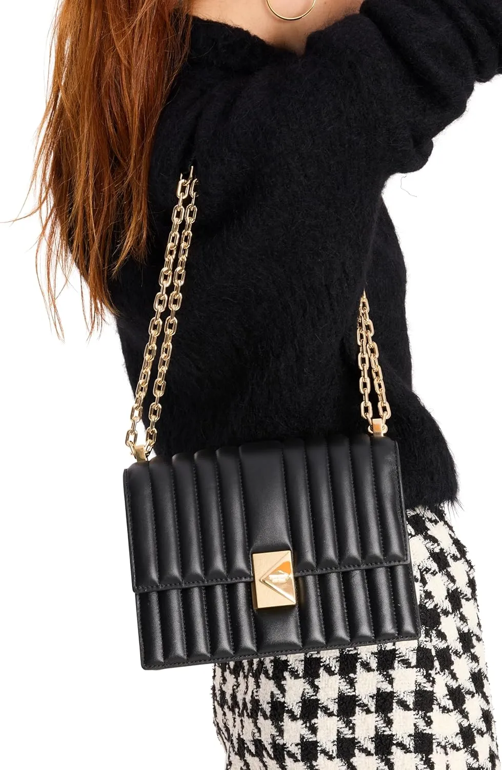 kate spade new york Women's Deco Quilted Leather Chain Shoulder