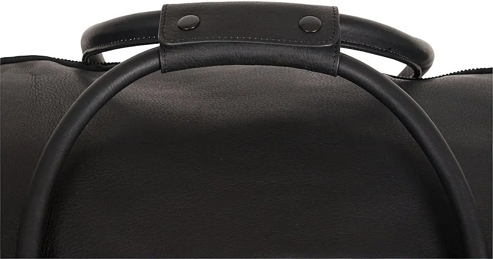 Kenneth Cole REACTION Duff Guy Colombian Leather 20" Single Compartment Top Load Travel Duffel Bag, Black