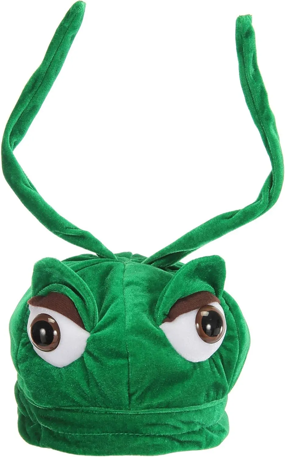 Kid's Grasshopper Plush Costume Hat - Velvet Hat with Plush and Plastic Eyes