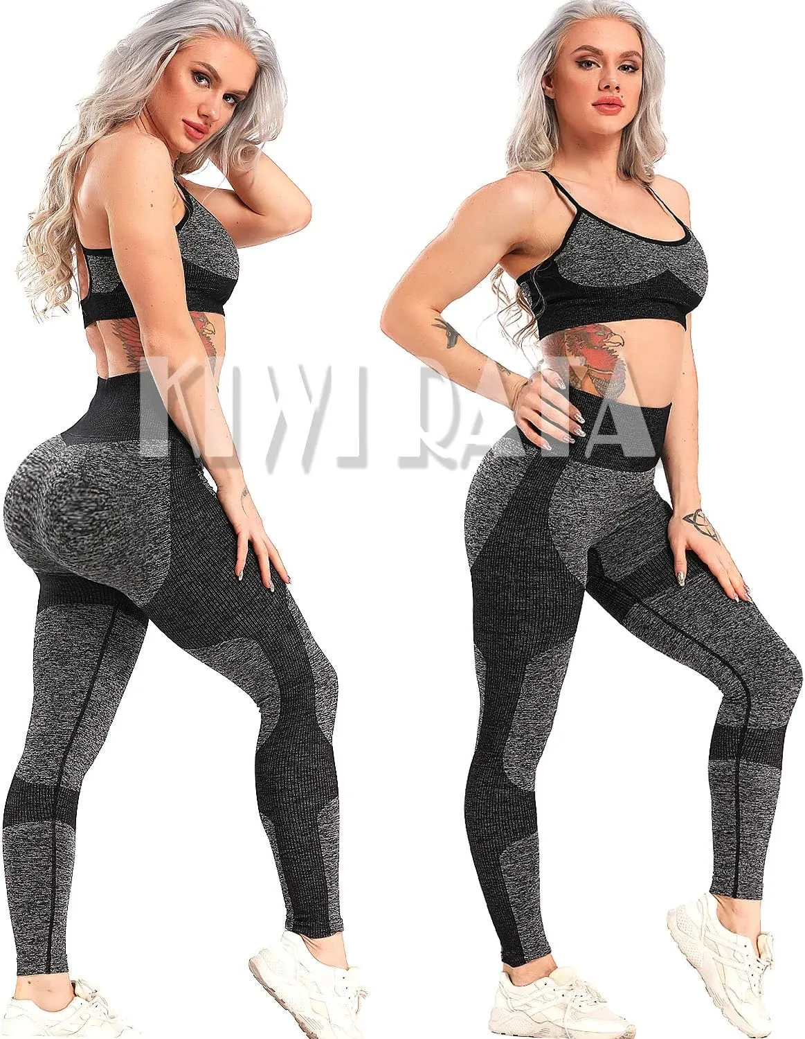 KIWI RATA Women's Scrunch Butt Leggings High Waisted Butt Lift Yoga Pants Sports Workout Tights
