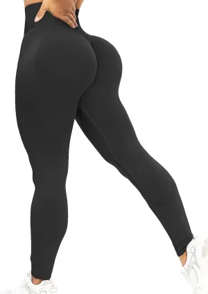 KIWI RATA Women's Scrunch Butt Leggings High Waisted Butt Lift Yoga Pants Sports Workout Tights