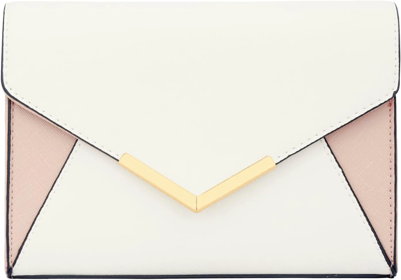 KKXIU Women Elegant Faux Leather Evening Envelope Clutch Purse Foldover Bags for Party Wedding Prom