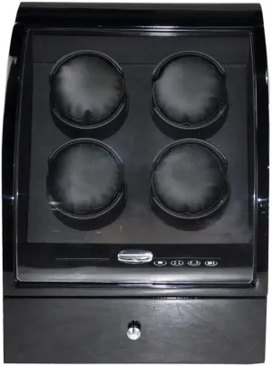 KOHARA Watch Winder Box 4, with Drawer Storage Box, LED Touch Screen, Soft Flexible Watch Pillows Watches