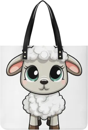 Lamb Large Leather Handbags Women Fashion Handbag Multifunctional Travel Bag It Is A Great Gift for Mothers, Teachers, Friends, Bridesmaids