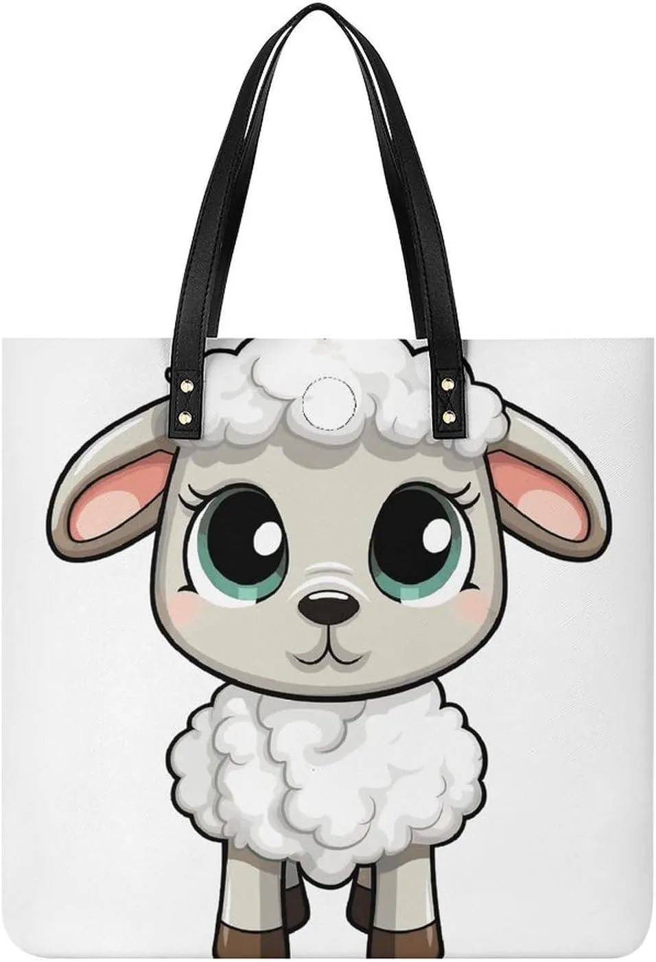 Lamb Large Leather Handbags Women Fashion Handbag Multifunctional Travel Bag It Is A Great Gift for Mothers, Teachers, Friends, Bridesmaids
