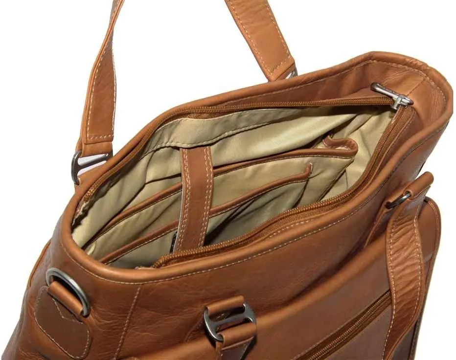 Laptop/Tablet Carry-All Tote, Saddle, One Size