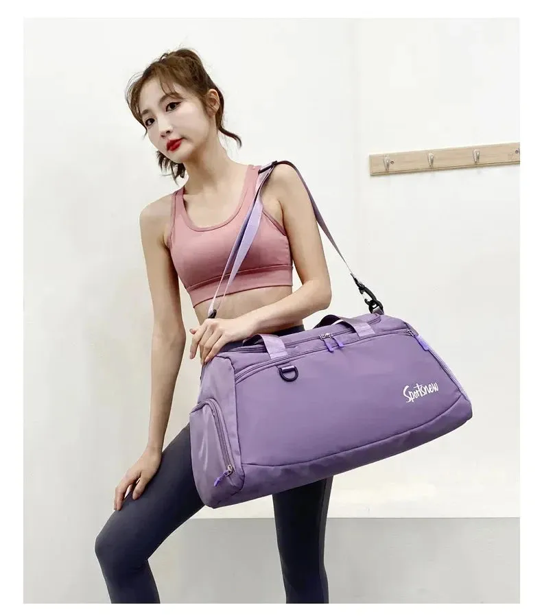Large Capacity Gym Bags Women Men Travel Luggage Bags Tote Dry Wet Separation Handbags Trekking Duffle Bags Fitness Training Bag