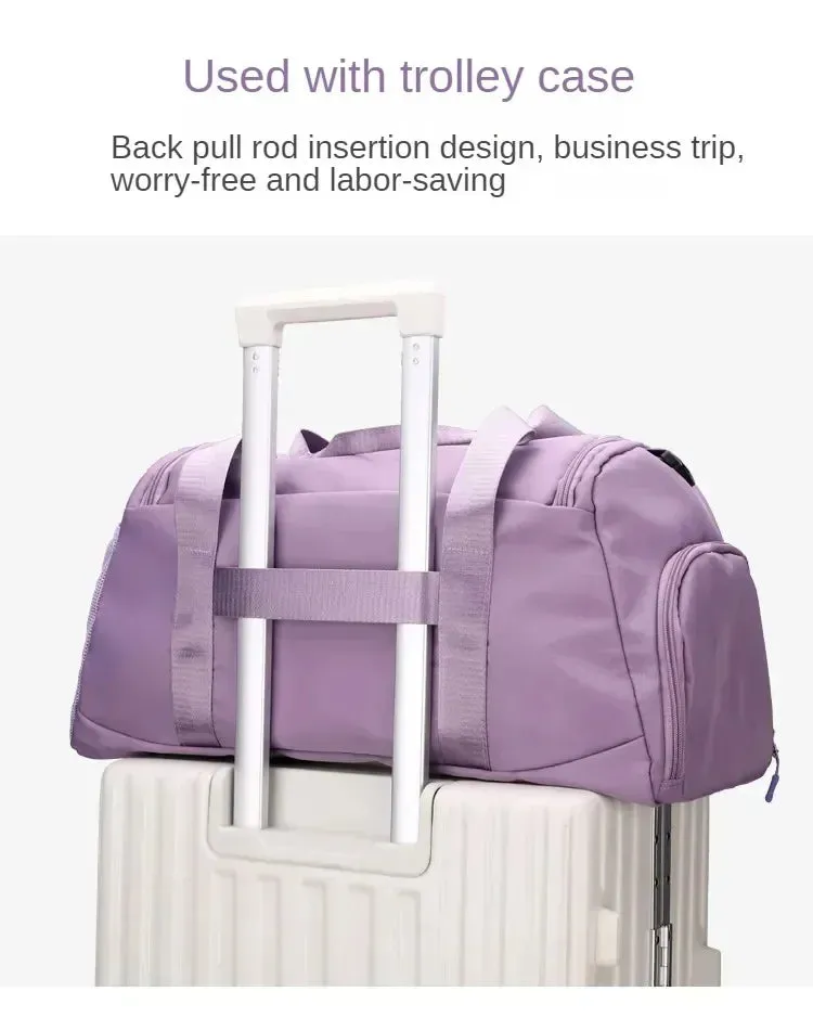 Large Capacity Gym Bags Women Men Travel Luggage Bags Tote Dry Wet Separation Handbags Trekking Duffle Bags Fitness Training Bag