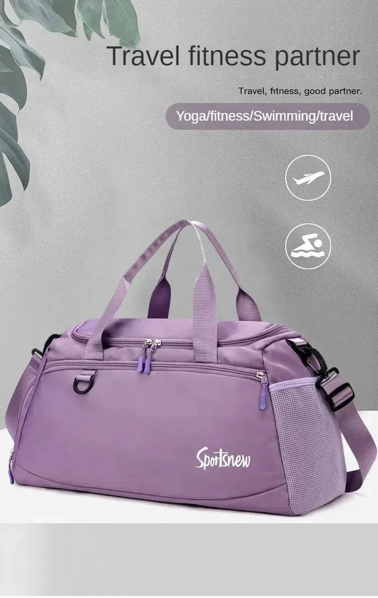 Large Capacity Gym Bags Women Men Travel Luggage Bags Tote Dry Wet Separation Handbags Trekking Duffle Bags Fitness Training Bag