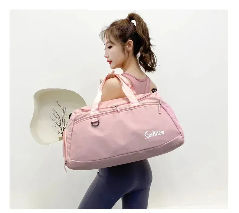 Large Capacity Gym Bags Women Men Travel Luggage Bags Tote Dry Wet Separation Handbags Trekking Duffle Bags Fitness Training Bag