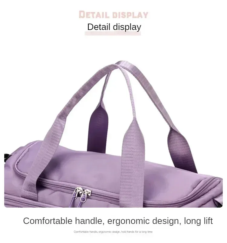 Large Capacity Gym Bags Women Men Travel Luggage Bags Tote Dry Wet Separation Handbags Trekking Duffle Bags Fitness Training Bag
