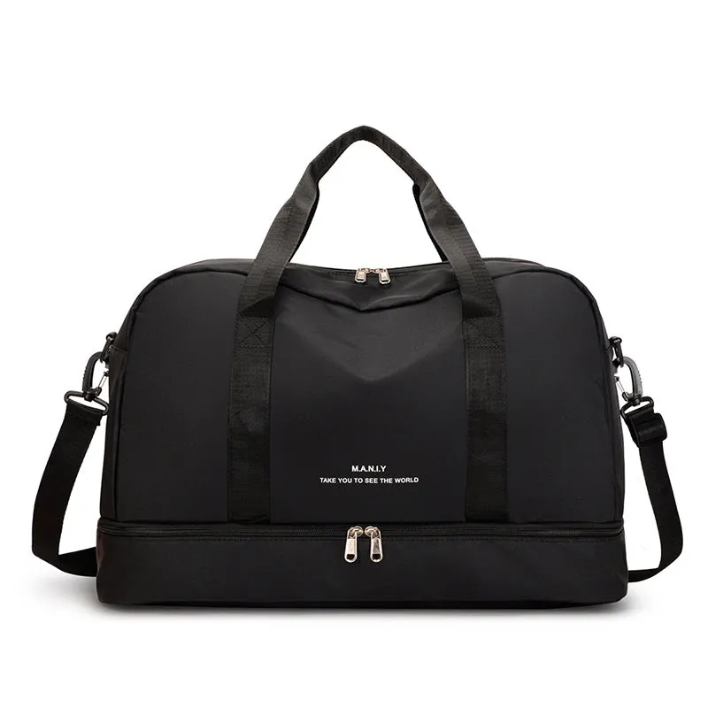 Large Capacity Travel Bag for Short Trips, Lightweight Handbag, Dry and Wet Separation Gym Bag, Sports Bag