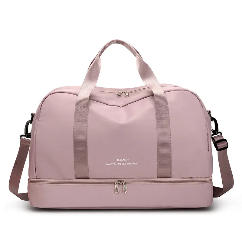 Large Capacity Travel Bag for Short Trips, Lightweight Handbag, Dry and Wet Separation Gym Bag, Sports Bag