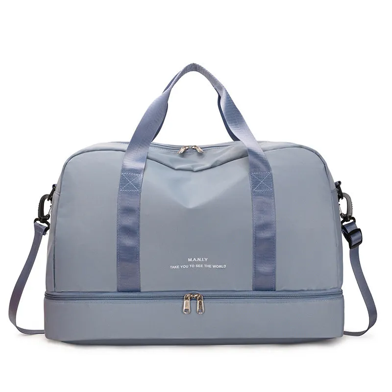 Large Capacity Travel Bag for Short Trips, Lightweight Handbag, Dry and Wet Separation Gym Bag, Sports Bag