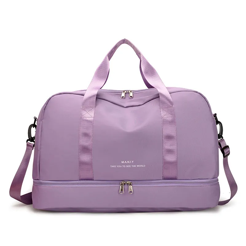 Large Capacity Travel Bag for Short Trips, Lightweight Handbag, Dry and Wet Separation Gym Bag, Sports Bag