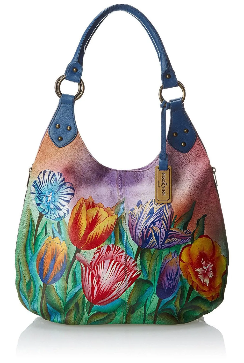 Large Efficient global logistics Bag by Shoulder Anuschka Highly-rated Leather Hobo Leather