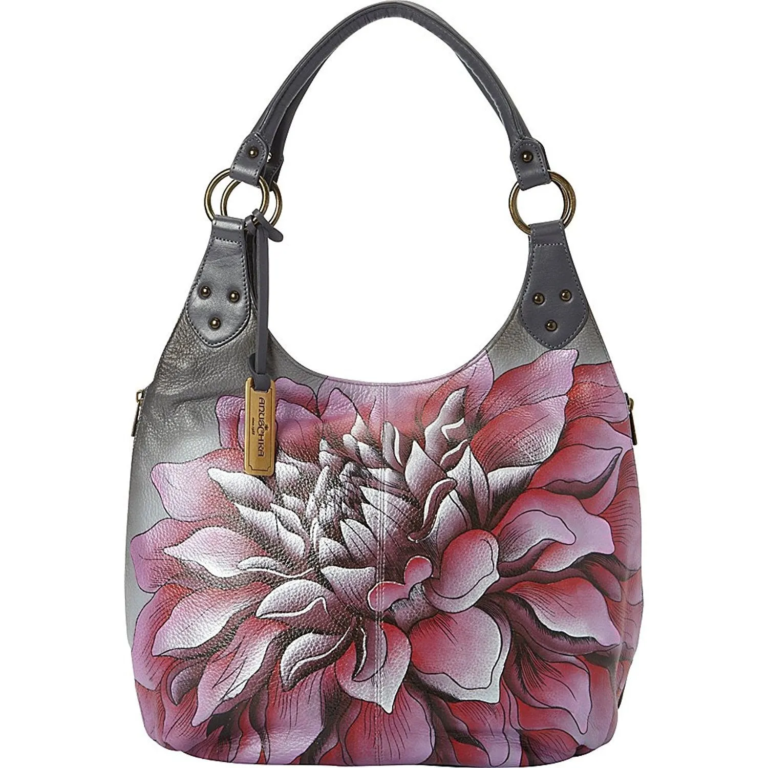Large Efficient global logistics Bag by Shoulder Anuschka Highly-rated Leather Hobo Leather