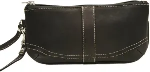 Large Ladies Wristlet, Chocolate, One Size
