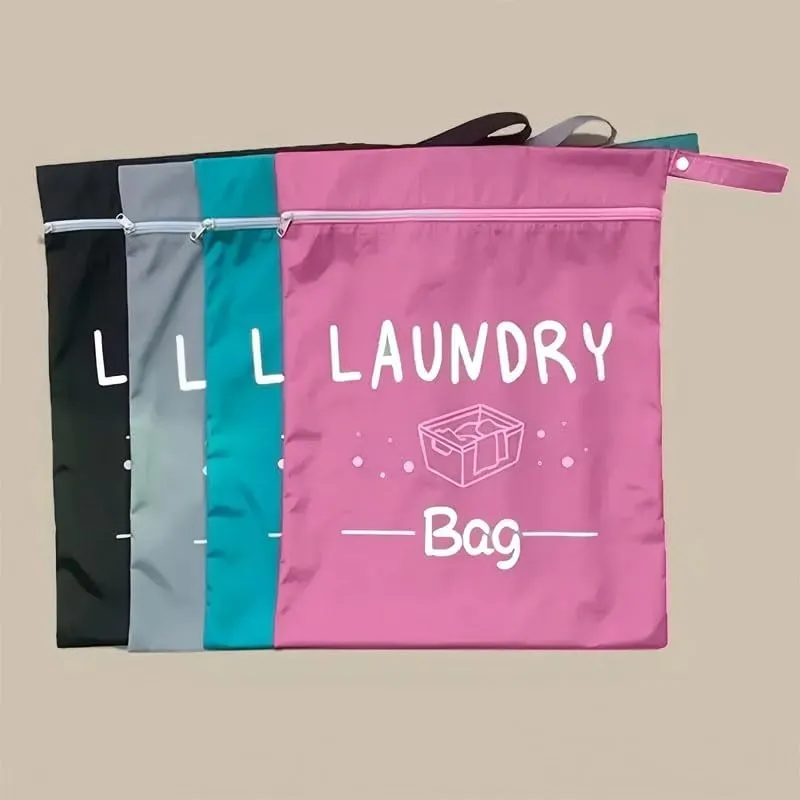Large Wet-Dry Separation Storage Bag - Sturdy and Durable, with an Adjustable Handle, Designed with a Zipper Closure, Washable, Suitable for Travel, Sports, Yoga, Gym Workouts, and Home Use (Black)