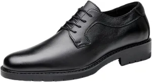 LAZIRO First Layer Cowhide Breathable Business Casual Leather Shoes Men's Genuine Leather Formal Gentlemen's Shoes Youth Soft Sole Shoes