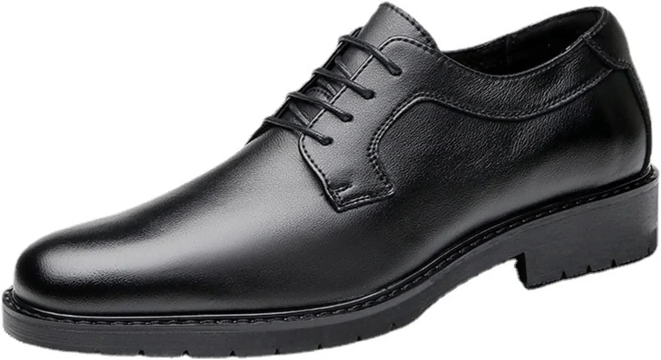 LAZIRO First Layer Cowhide Breathable Business Casual Leather Shoes Men's Genuine Leather Formal Gentlemen's Shoes Youth Soft Sole Shoes