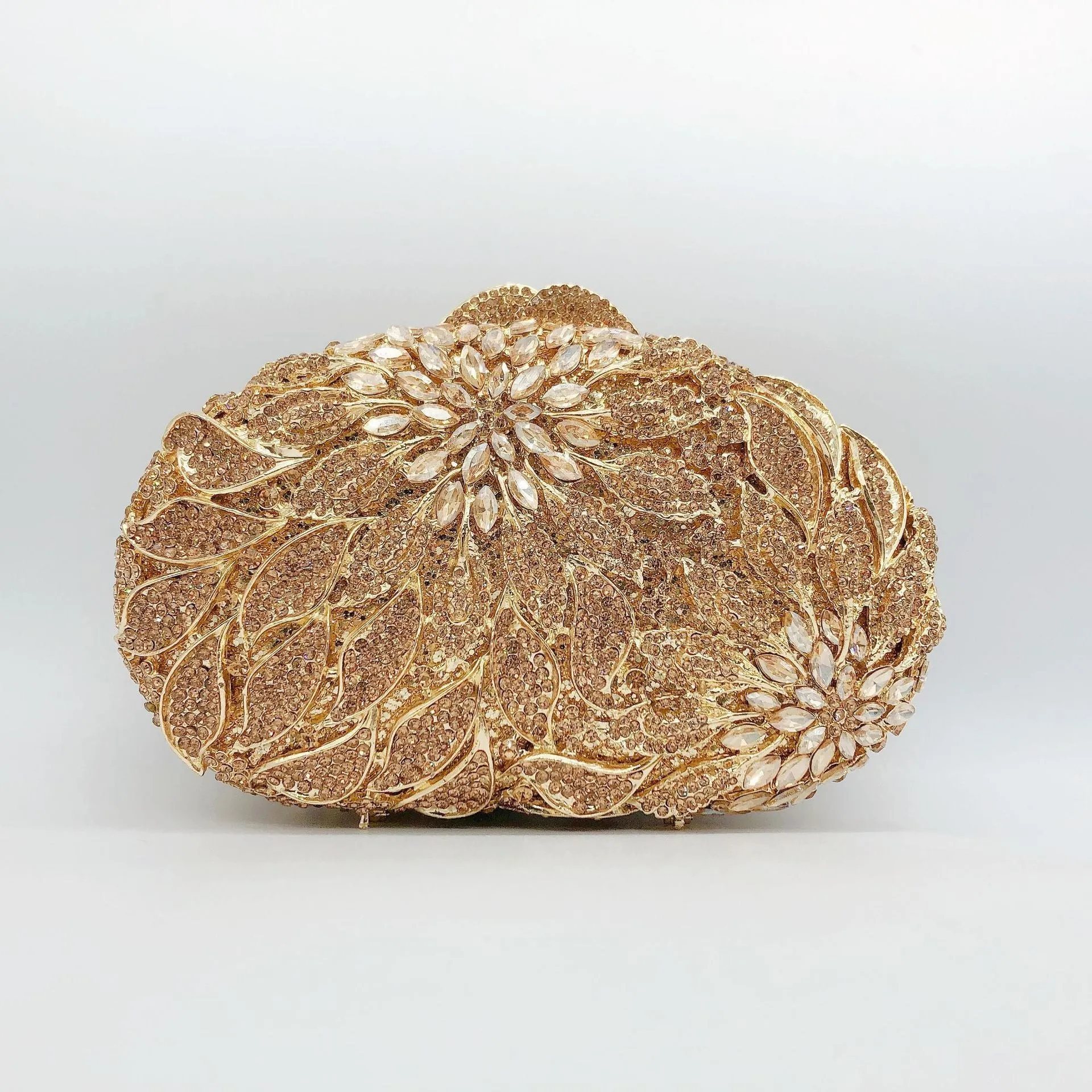 Leaf Flower Inlaid Daimond Bag