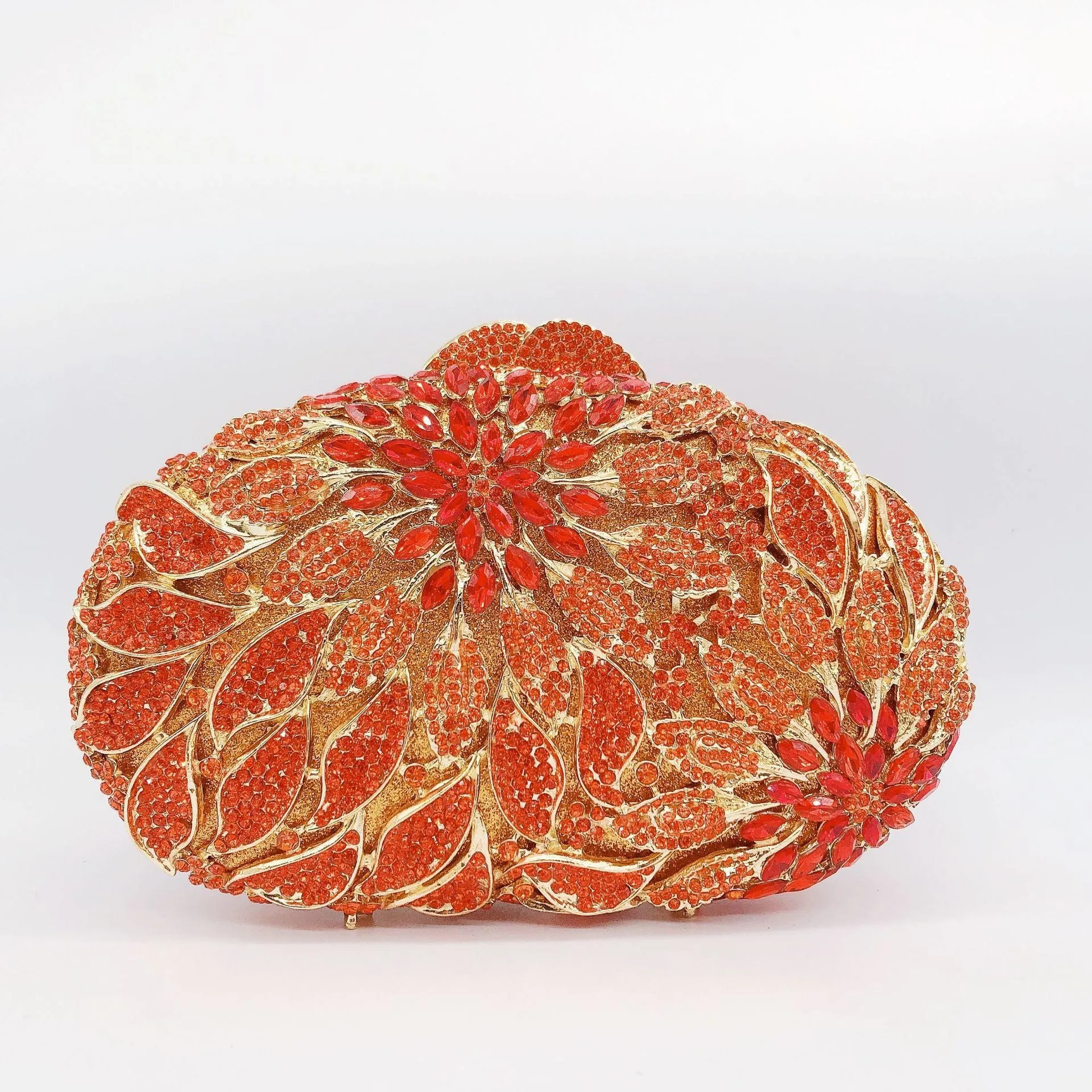 Leaf Flower Inlaid Daimond Bag
