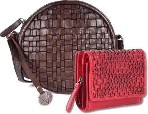 Leather Crossbody bag & Wallets for Women, Small Wallet for Ladies Zipper Coin Purse