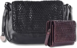 Leather Crossbody bag & Wallets for Women, Small Wallet for Ladies Zipper Coin Purse
