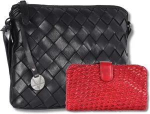 Leather Crossbody bag & Wallets for Women, Wallet for Ladies Zipper Coin Purse