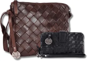Leather Crossbody bag & Wallets for Women, Wallet for Ladies Zipper Coin Purse