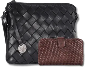 Leather Crossbody bag & Wallets for Women, Wallet for Ladies Zipper Coin Purse