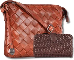 Leather Crossbody bag & Wallets for Women, Wallet for Ladies Zipper Coin Purse