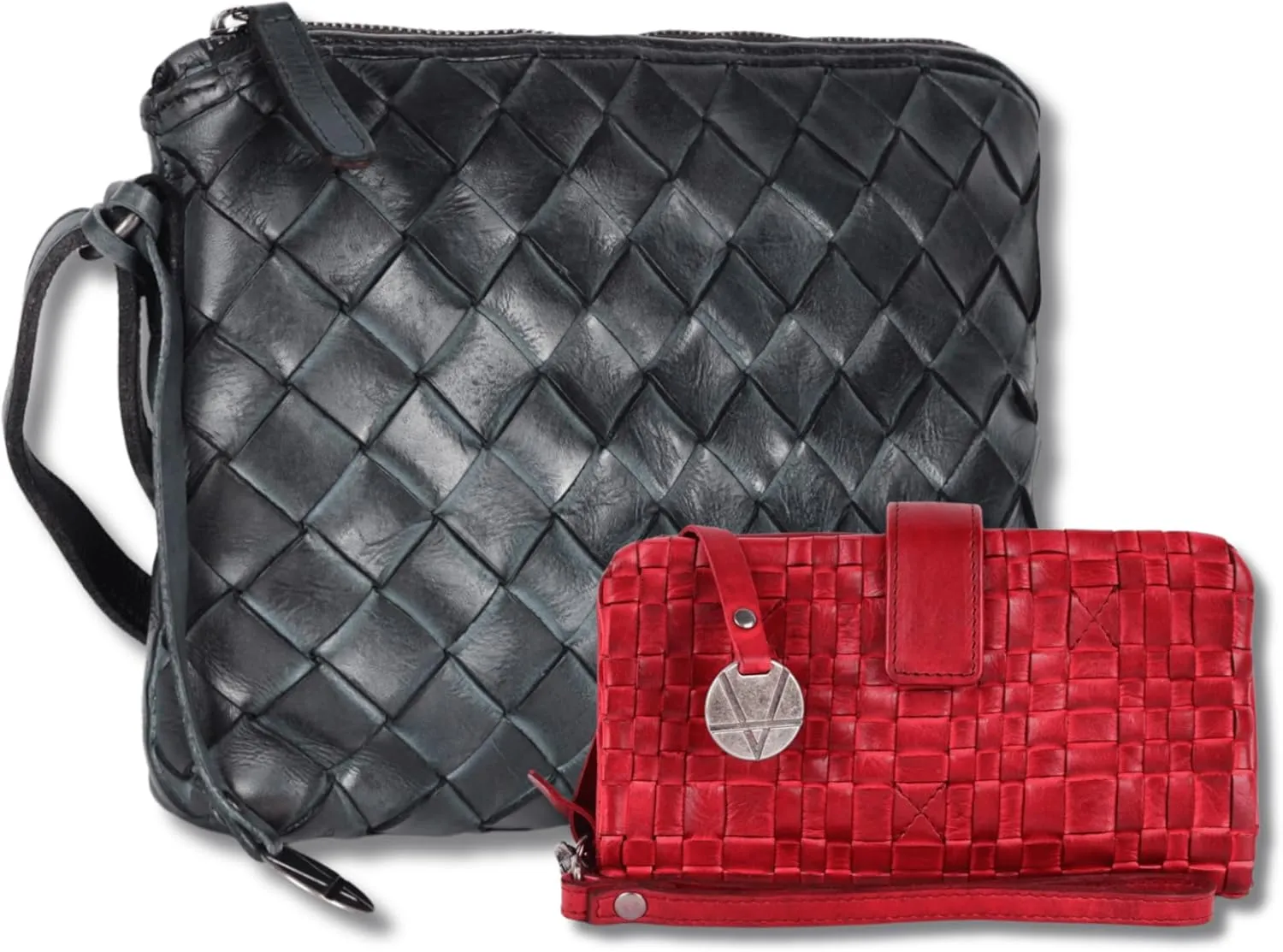 Leather Crossbody bag & Wallets for Women, Wallet for Ladies Zipper Coin Purse
