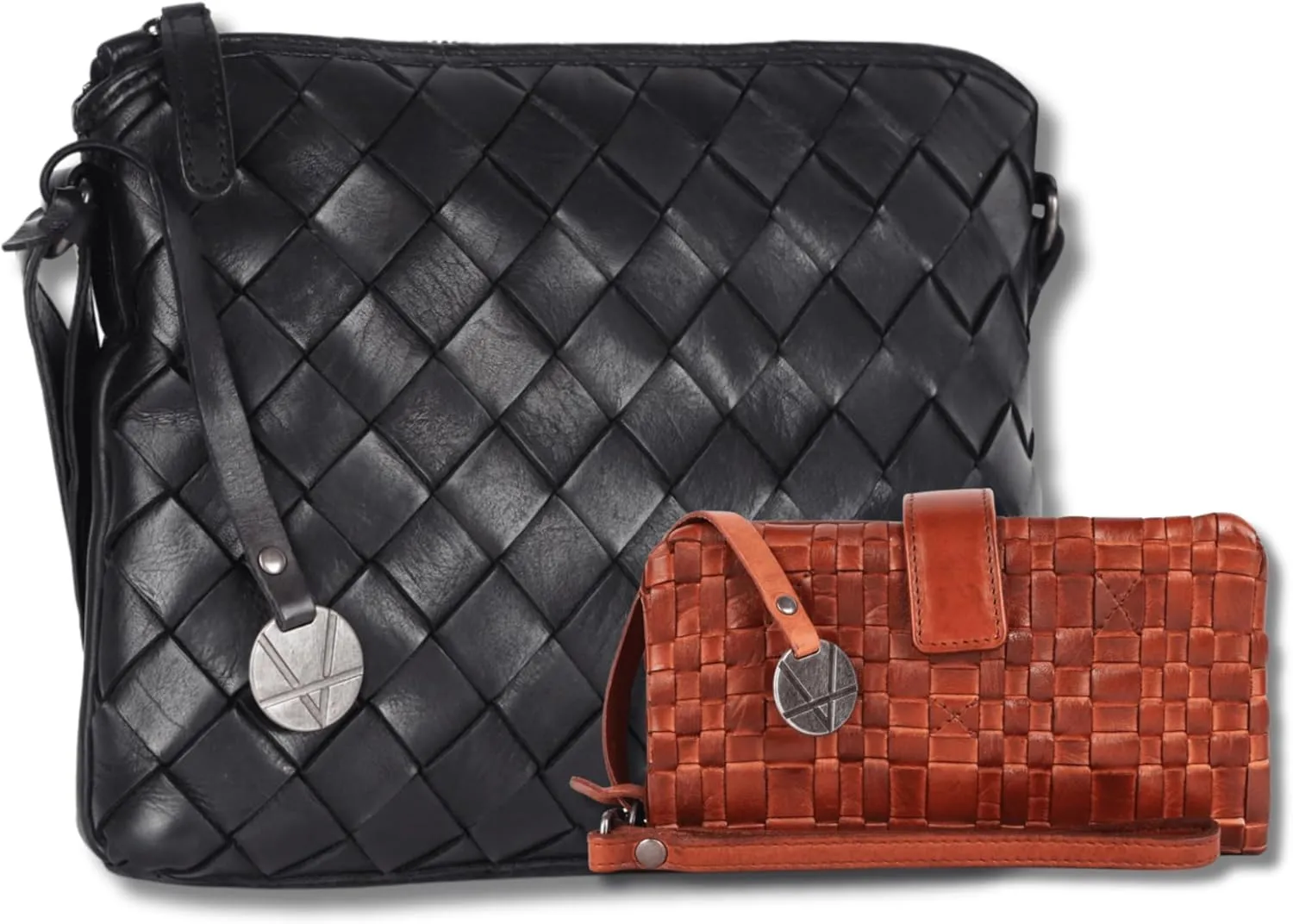 Leather Crossbody bag & Wallets for Women, Wallet for Ladies Zipper Coin Purse