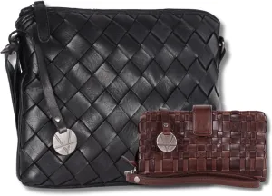 Leather Crossbody bag & Wallets for Women, Wallet for Ladies Zipper Coin Purse