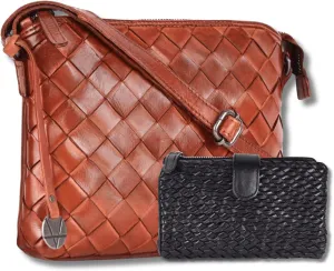 Leather Crossbody bag & Wallets for Women, Wallet for Ladies Zipper Coin Purse