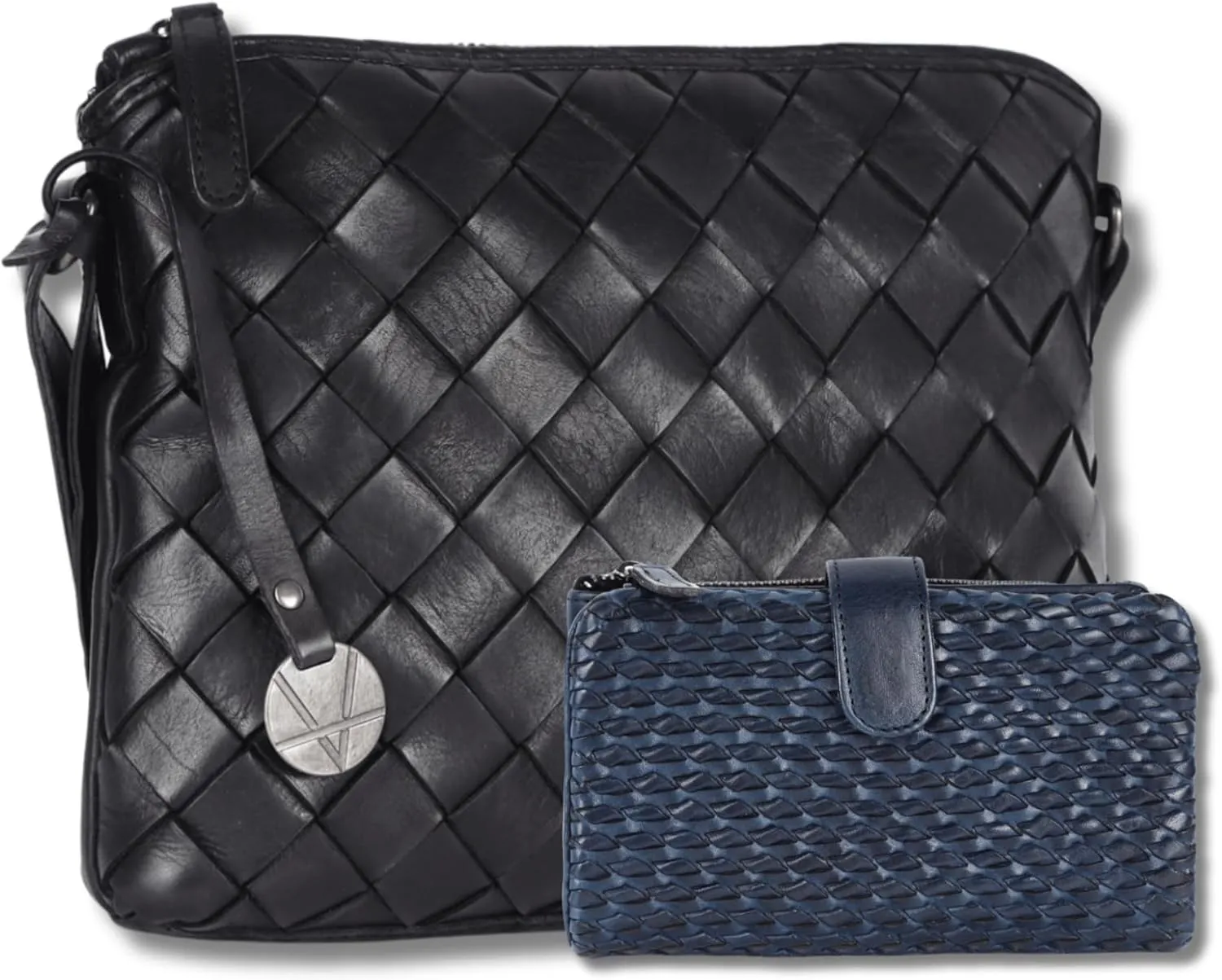 Leather Crossbody bag & Wallets for Women, Wallet for Ladies Zipper Coin Purse