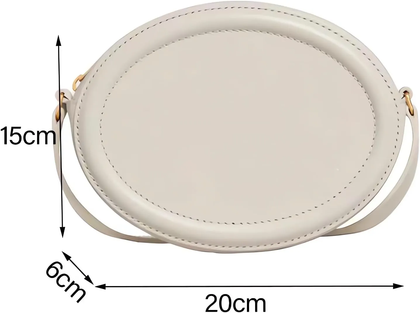 Leather Designer Female Crossbody Bags and Chain Handbags,Women's Purses Quilted Shoulder Round Satchel Bags
