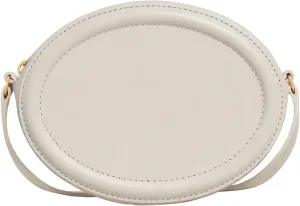 Leather Designer Female Crossbody Bags and Chain Handbags,Women's Purses Quilted Shoulder Round Satchel Bags