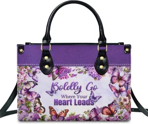 Leather Handbag for Women, Flower Tote Bags Crossbody Bag, Shoulder Purses for Daily & Travel, Gifts for Mom