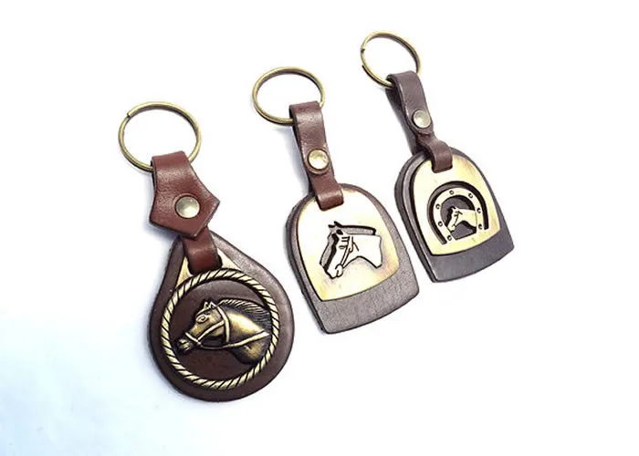 Leather key ring.