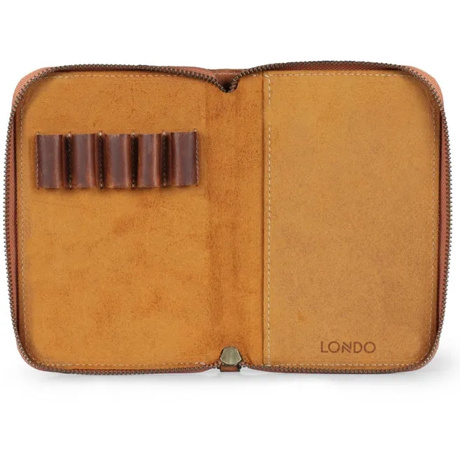 Leather Padfolio with Pencil Holder