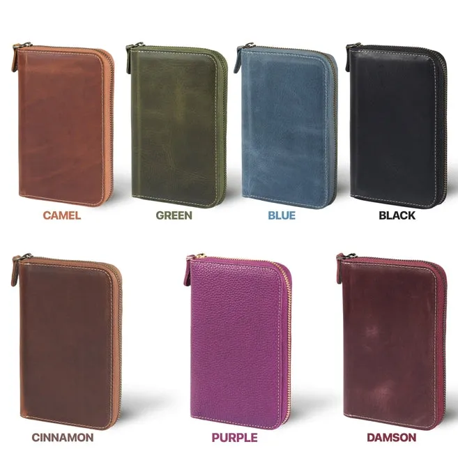 Leather Padfolio with Pencil Holder