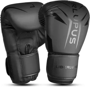 Liberlupus Boxing Gloves for Men & Women, Boxing Training Gloves, Kickboxing Gloves, Sparring Punching Gloves, Heavy Bag Workout Gloves for Boxing, Kickboxing, Muay Thai, MMA