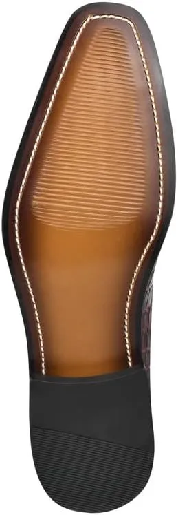 LIBERTYZENO Mens Plain & Animal Print Leather Adults Formal Lace Up Dress Shoes for Easter Gift