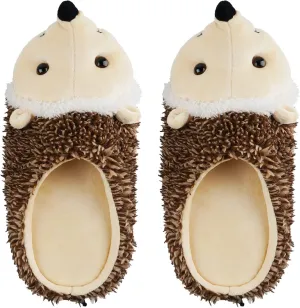 Liitrton Cartoon Hedgehog Microfiber Slippers Washable Mop Slippers for Clean Office Home Floor Dust and Hair (Women 6-7/Men 5.5)