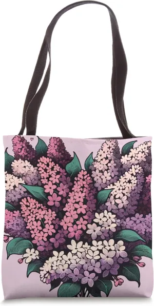 Lilac Bush Lilacs love purple lilac flower art Tote Bag